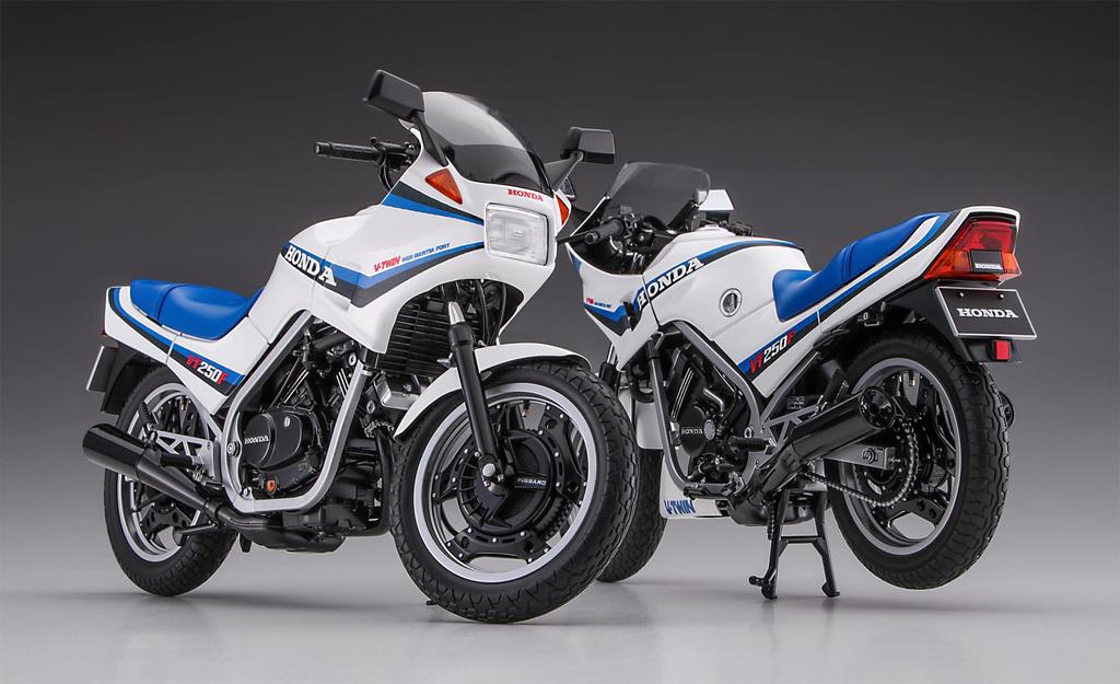 Hasegawa Motorradserie Honda VT250F Plastikmodell BK14 1/12 (MC08) (1984)
