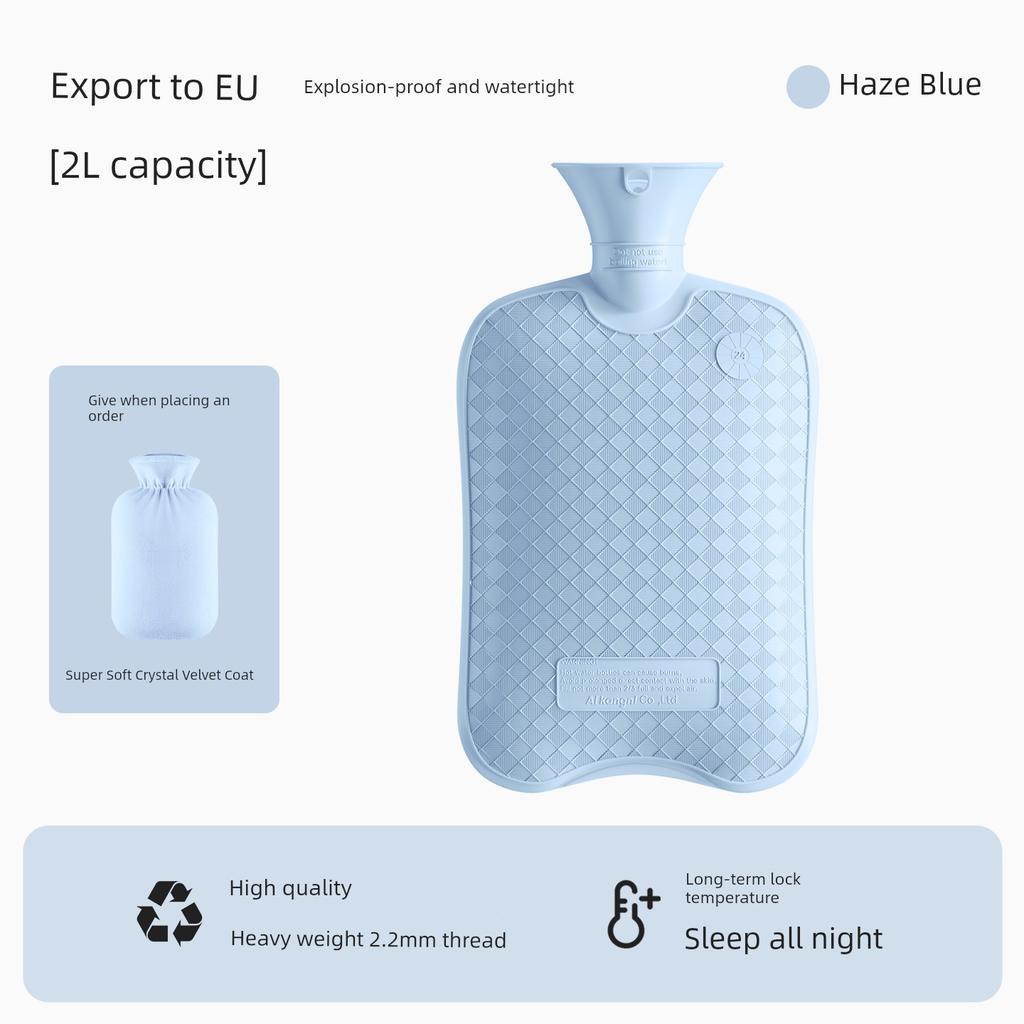 Plush Hot Water Bottle, Water-Filled Warm Water Bag, Special Thickened Explosion-Proof Heating Pad for Hands and Feet, Warming Bed Artifact, 2025 New