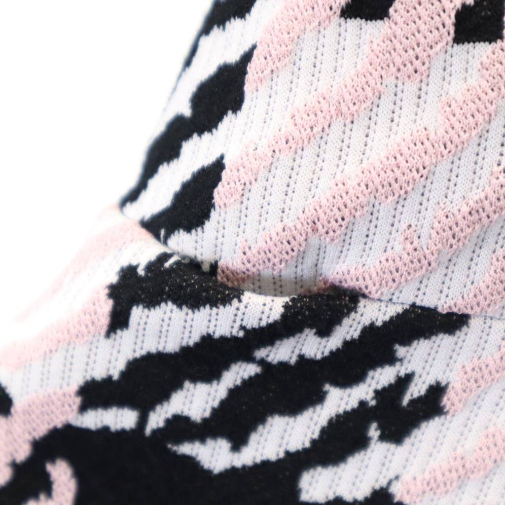 Marni Made In Italy Check Pattern Long Sleeve Cut 38 Pink X Black Women Used