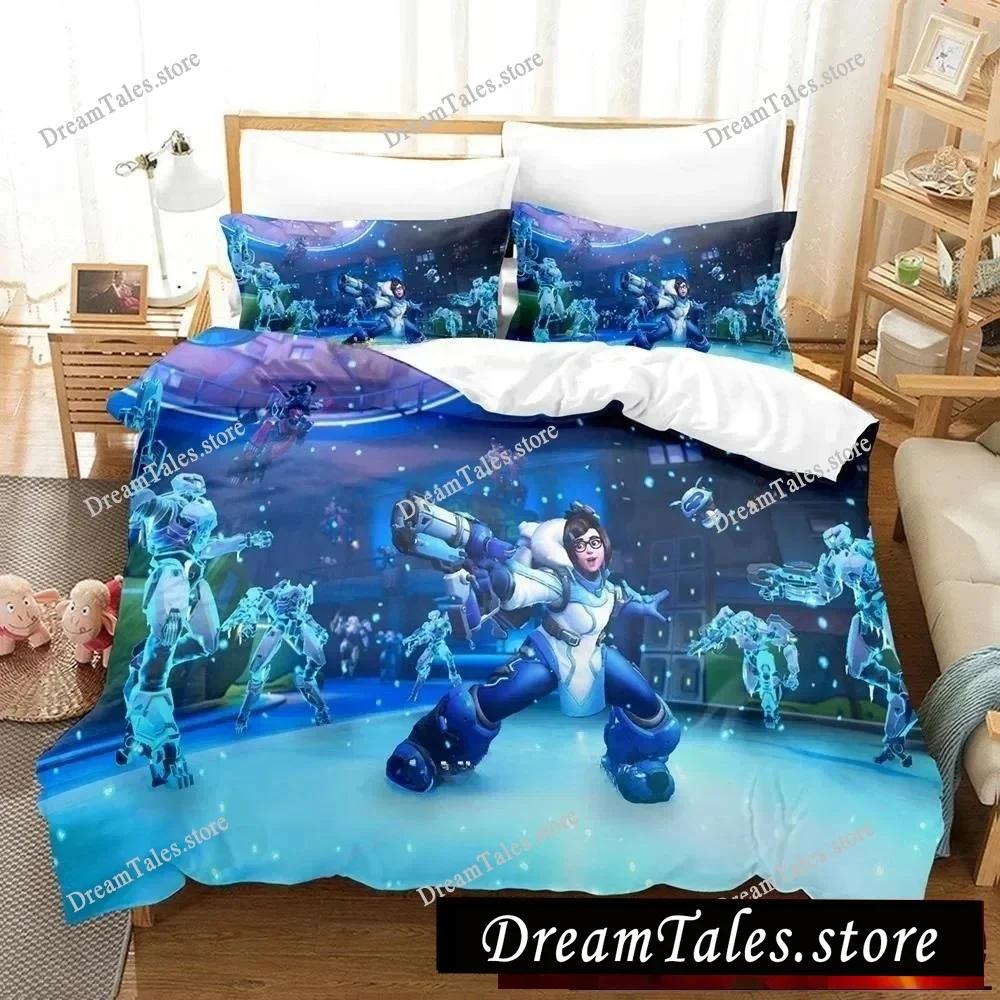 New Overwatch 2 Invasion Bedding Set Single Twin Full Queen King Size Bed Set Adult Kid Bedroom Duvet Cover Sets 3D Print Game
