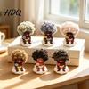 Reliable Companion Toy Mini Doll Figurine Small Resin Little Baby Desktop Warm Appearance Ornament for Car Dashboard Home Office Desk Shelf Decor