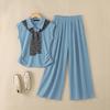 ZANZEA Women Sleeveless Blouse and Long Pants Casual Two Piece Suit Set