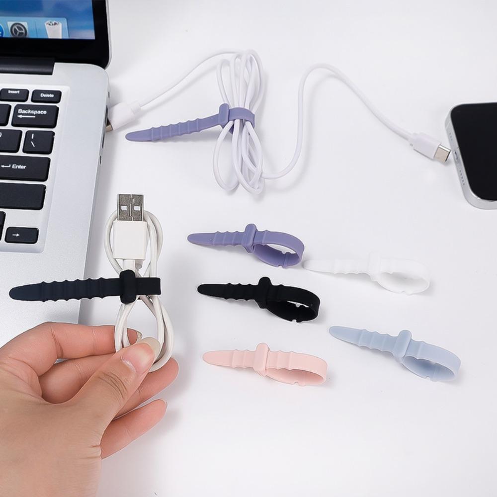 Line Management Data Cable Fixing Belt Wire Winder Cord Organizer Data Cable Winder Cable Tie