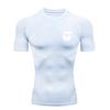 Skeleton Men's Sports T-Shirt Training Gym Jogging Running Workout Compression Rashgard Tops Tee Quick Dry Short Sleeve T Shirt