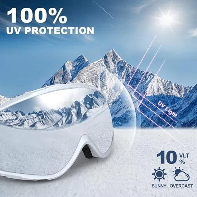 YEZIXIN Sphärische Antibeschlag-Skibrille UV400 HD-Schutz Snowboard Schneemobil Outdoor-Sportbrille für Männer Frauen Jugendliche