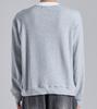Beoteunseoul Layered Henley Neck Cotton Sweatshirt (Melange)
