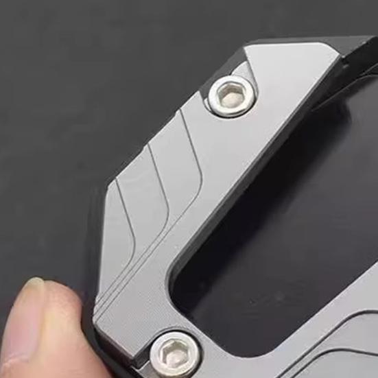Kickstand Extender Motorcycle Side Stand Pad Aluminum Alloy Enlarged Base