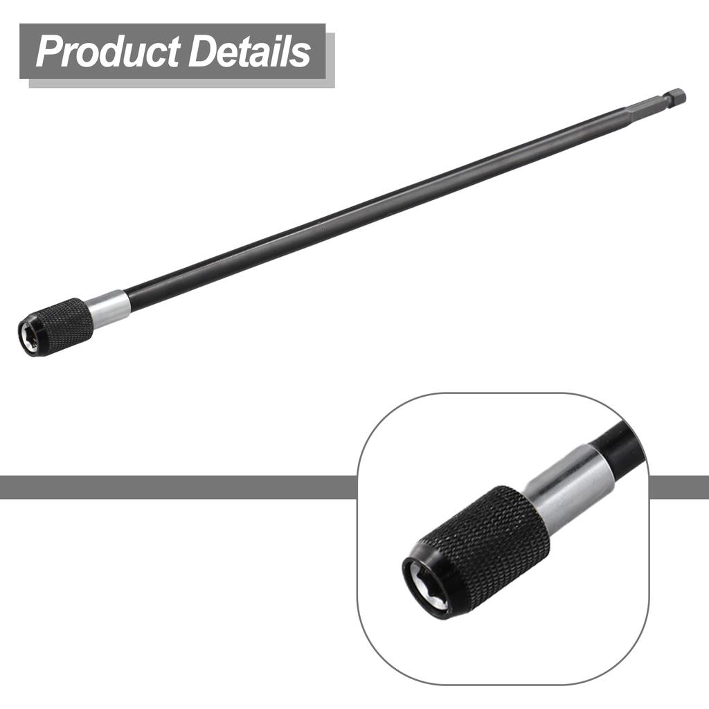 300mm Drill Bit Extension Rod Magnetic Drill Screwdriver 1 4 Inch Hex Quick Release Bit Holder For Driver Screws Nuts