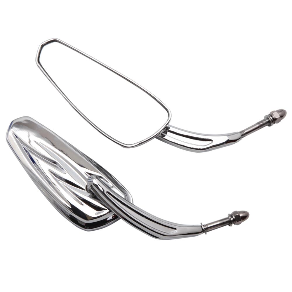 

Мотоциклетные пылающие хромированные/черные боковые зеркала для Harley Davidson Softail Standard FXST Glide Electra Road Custom Dyna CB11001C