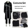 Anime Zwaard Cos Kirito Kazuto Kirigaya Cosplay Kostuum Art Online Jas Shirt Broek Hallowen Feest Outfit Voor Mannen
