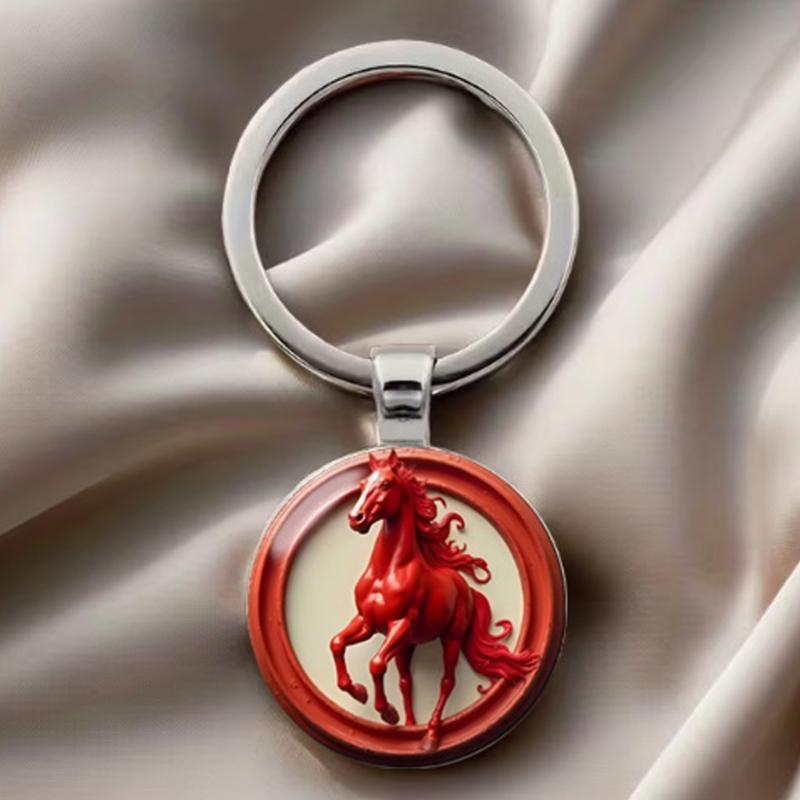 Stylish Horse Pendant Keychain In Alloy Materials for Enhanced Visual Appeal and Multipurpose Functionality