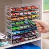 Tomica 1:64 Diecast Car Display & Storage Box – Multi-Layer, Semi-Transparent Organizer for Sports Cars