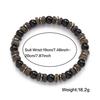 New Men Fashion Strand Bracelet Natural Onyx Tiger Eyes Blue Howlite Stone Wooden Coconut Beads Braslet Versatile Accessories