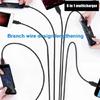 6 in 1 Charging Accessory USB C Splitter Adapter Cable Cord with Multiple Output Charging Up to 6 Devices Simultaneously