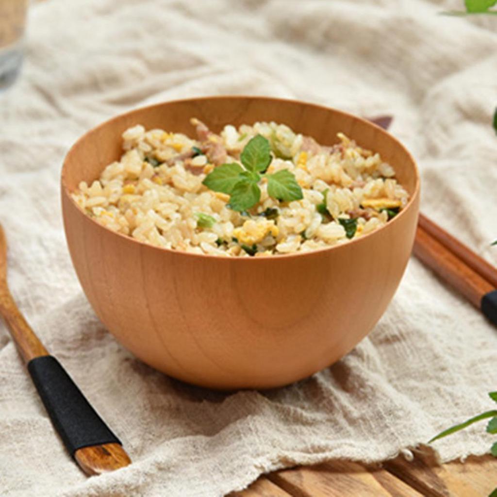 Buy Bowl Noodle Soup Dinning Wooden Rice Kitchen Kids Heat Insulated Adult Tableware at