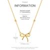 Original 925 Sterling Silver Gold Bow Necklace For Women Cute Simple Exquisite For Party Jewelry Gift