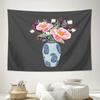Floral Tapestry Wall Hanging Botanical Wall Art Flower Wall Decor Aesthetic Room Decor Nature Tapestry Vintage Floral Bohemian W