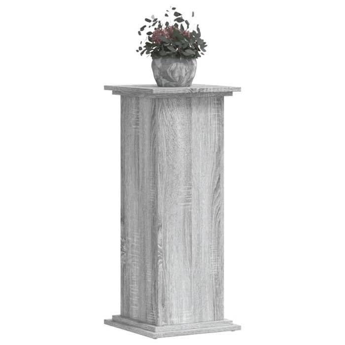 VidaXL Support pour plantes sonoma gris 33x33x80 cm bois d'ingénierie 852974