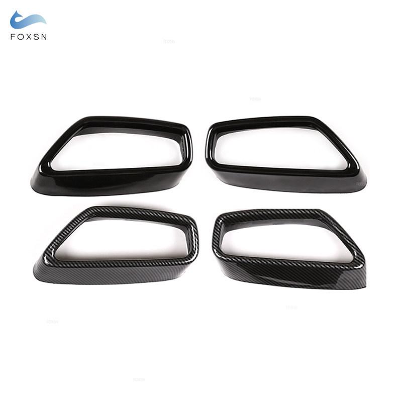 For BMW 5 6 Series GT G30 G38 G32 2018 -  Stainless Steel 2pcs Car Tail Muffler Exhaust Pipe Output Cover Protective Trim