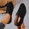 Suede Loafers Women Round Toe Toe Slip-on Walk Shoes Ladies Daily Lightweight Office Commuting Flat Shoes Woman