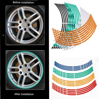 Reimende Universelle Motorradaufkleber 17"18"19"/16 Radaufkleber Felgenstreifenband Für Honda Kawasaki Z750 Z800 YAMAHA