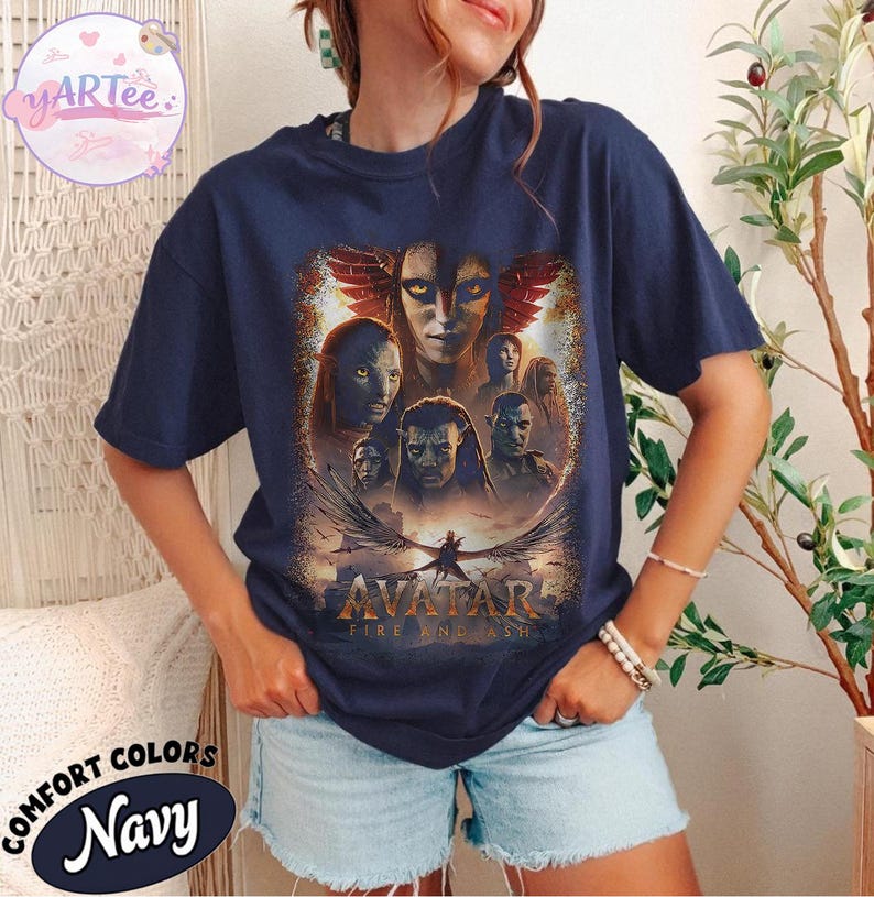 

Avatar Fire and Ash Shirt Fire And Ash TShirt Avatar 3 TShirt Avatar Movie Lovers Shirt Shirt For Fans 4XL