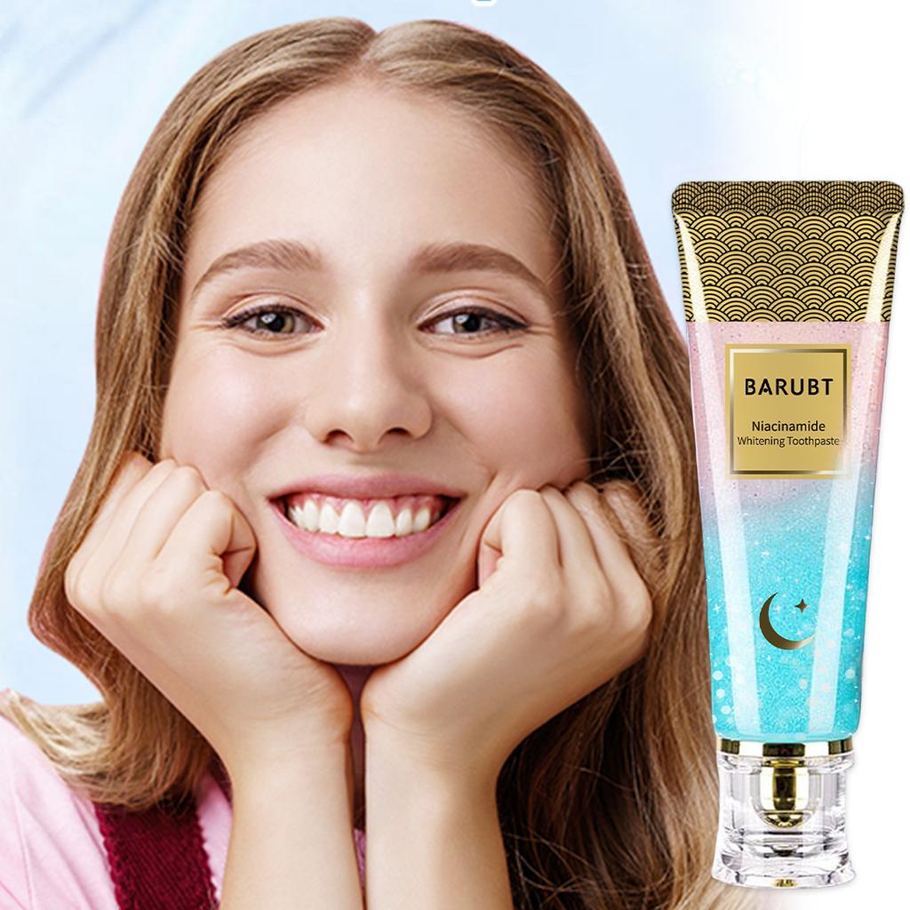 Nicotinamide Whitening Toothpaste for Yellow Teeth Remover Fresh Breath Men Women 