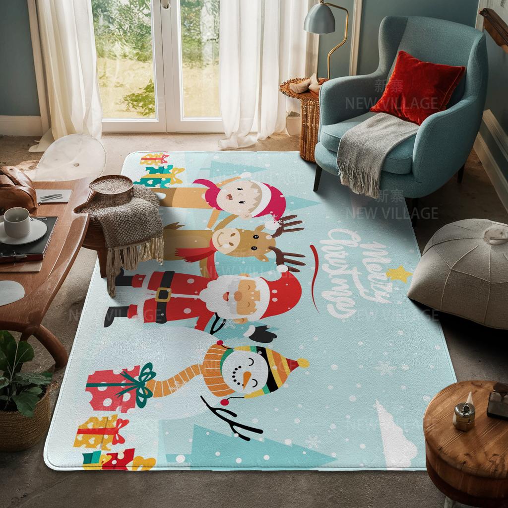 Koberec ke vchodu do domu Rohožka ke dveřím do domu Obývací pokoj Vana Koupelna Protiskluzové koberce s absorpcí vody vana Veselé Vánoce zima