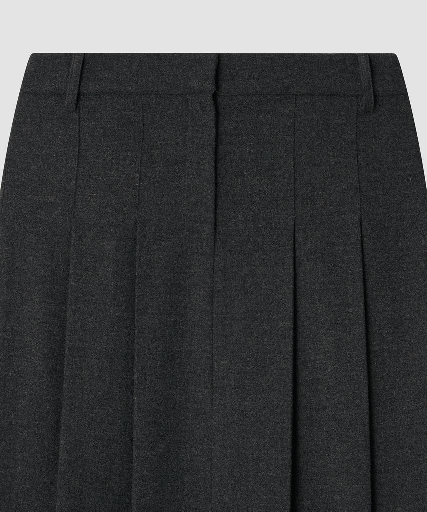 Deolil Ever Pleats Wool Skirt_Gray