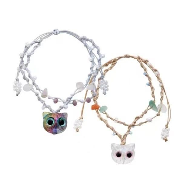 Charming And Fresh Cat Pattern Woven Bracelet For Women Gift And Wear Casual