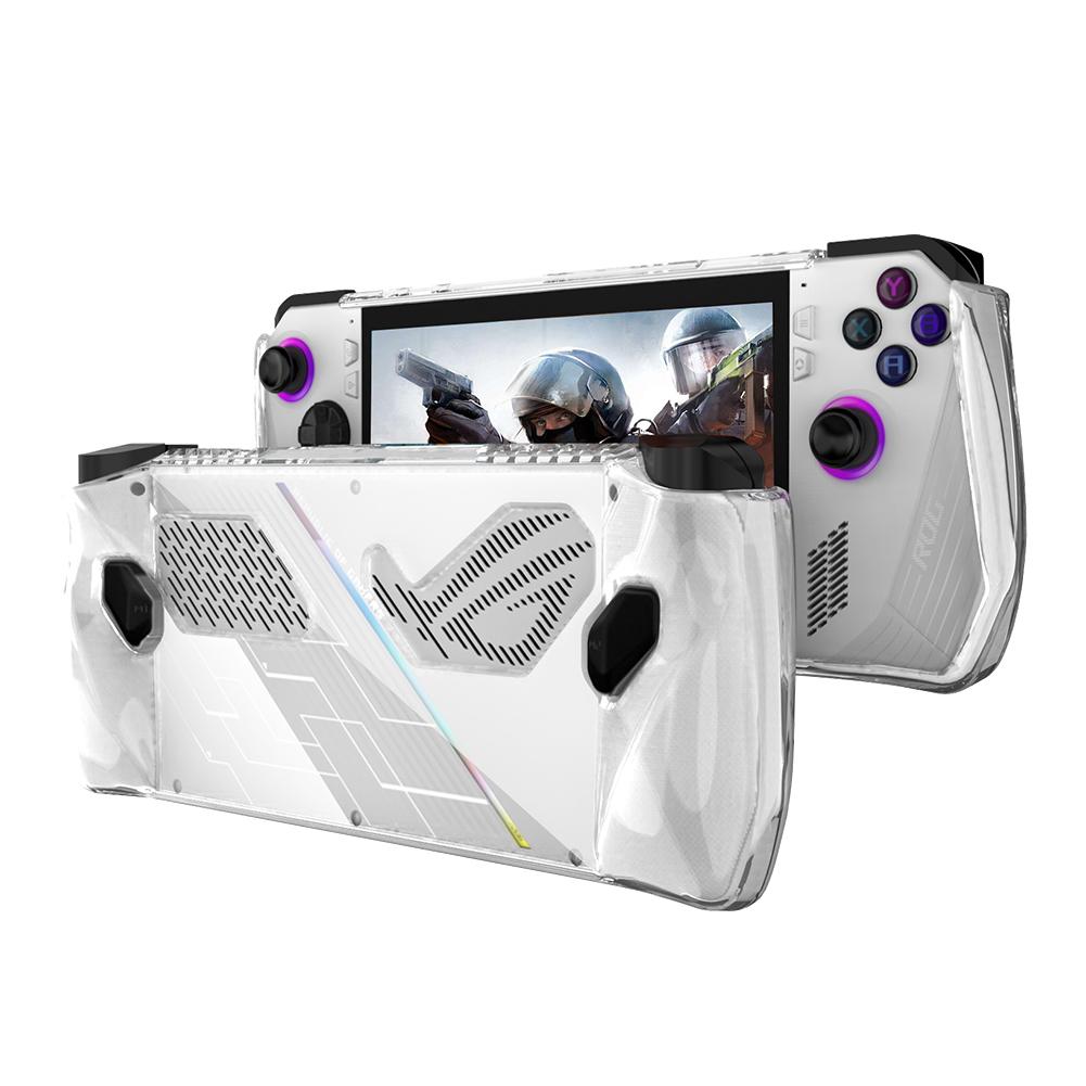 

Silicone/TPU Game Console Frame with Bracket Game Console Cover Shockproof Replacement Accessories for Asus Rog Ally