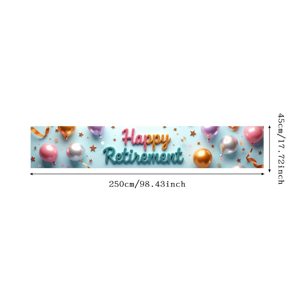 Lightweight Celebration Banner Photo Prop Retirement Decor for Milestone Celebration Holiday Celebration Retirement Party
