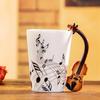 8.5oz Creative Music Mug Violin Style Guitar Ceramic Mug Coffee Tea Milk Stave Cups with Handle Coffee Mugs Novelty Gifts