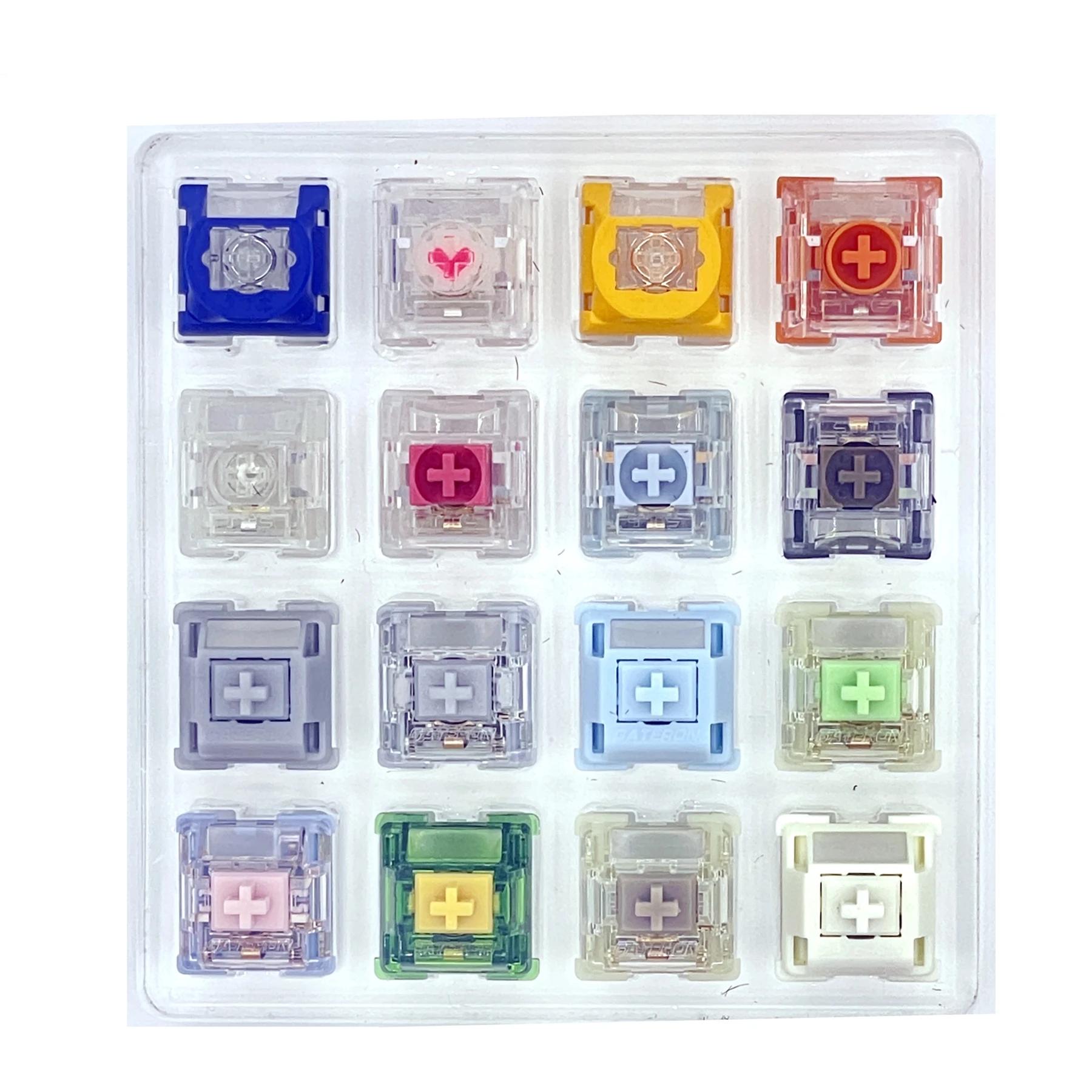 

Gateron TTC Silent Switch Mechanical keyboard Tester Switch Silent Sea Salt Smoothie Kangaroo Melodic Frozen Bluish White Switch