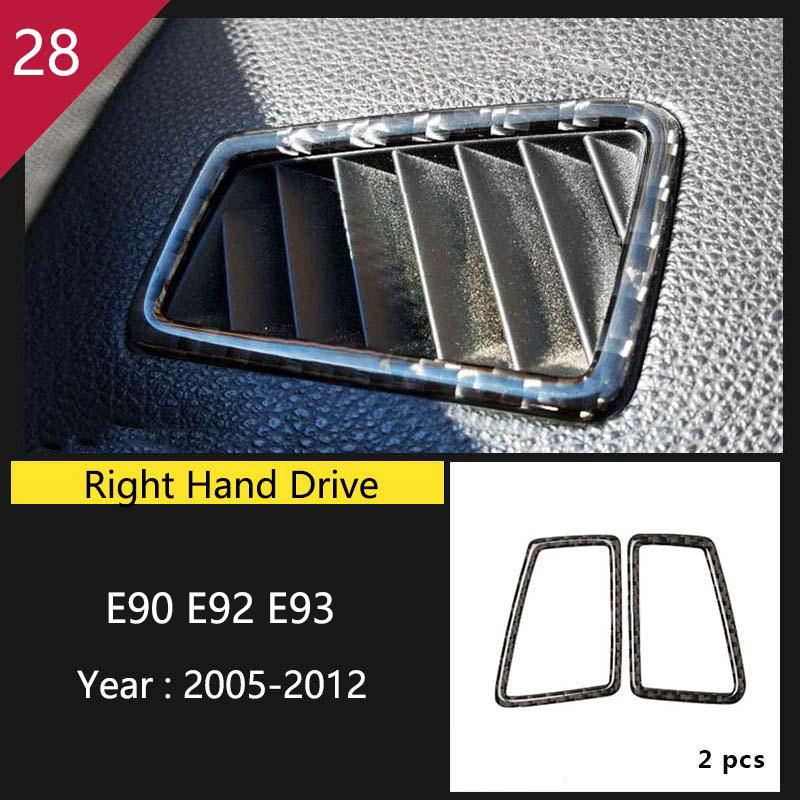 Carbon Fiber Gear Shift Panel Trim Sticker for BMW 3 Series E90 E92 E93 2005-2012 Car Inner Center Control Decorative Accessory