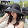 Straw Hat Women Summer Fashion Seaside Sunscreen Big Brim Sunshade UV Protection Foldable Beach Hat