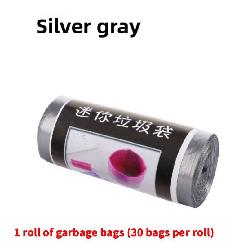 Small Trash Bag Set For Home And Car With Thick Pe Material And Flat Opening Design