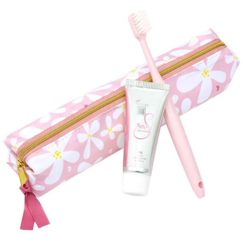 Japan SANGI APAGUARD SHIPS Office & Travel Set Serena 1 set (toothpaste, toothbrush, pouch)