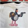 Cartoon Penguin Print Short Sleeve T Shirt Couple Matching Fit Breathable Casual Top Streetwear Harajuku Clothing