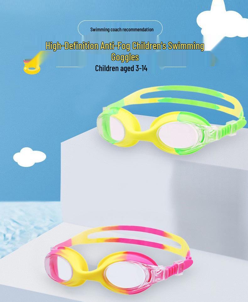 Bequeme Anti-Beschlag Wasserdichte HD Schwimmbrille für Kinder - Kein Kopfdruck
