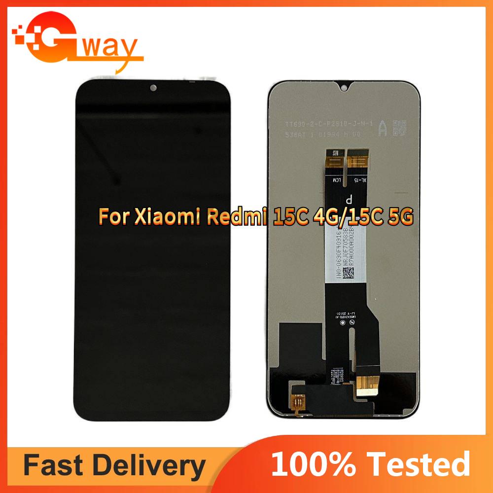 LCD-Bildschirm und Digitizer Vollständige Baugruppe für Redmi 15C 4G Redmi 15C 5G