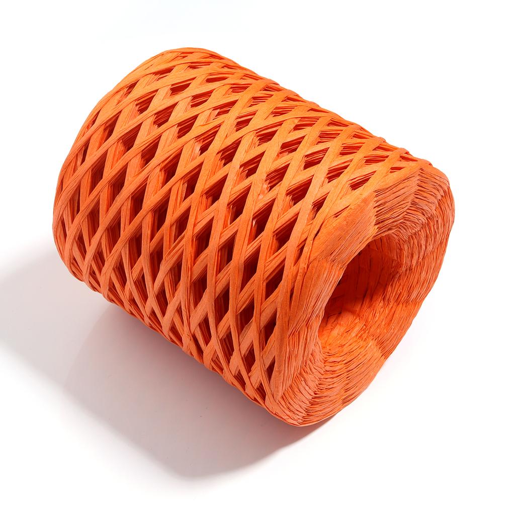 200M/roll Raffia Straw Yarn Colorful Paper Braided Rope for Handmade Craft Knitting Crocheting Threads DIY Bouquet Gift Package