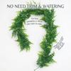 170cm Artificial Plants Vines Fake Haing Plants Plastic Fern Leaves Wall Foliage Tropical Fern Plants for Home Garden No Baskets