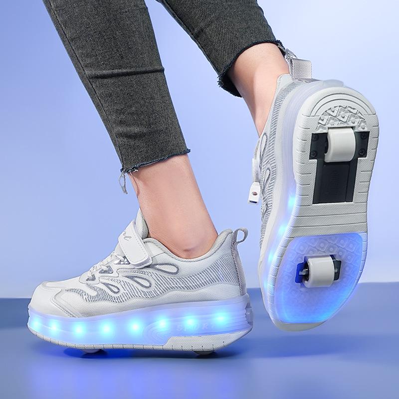 Rechargeable Light-Up LED Roller Shoes and Skates for Kids and Adults 36