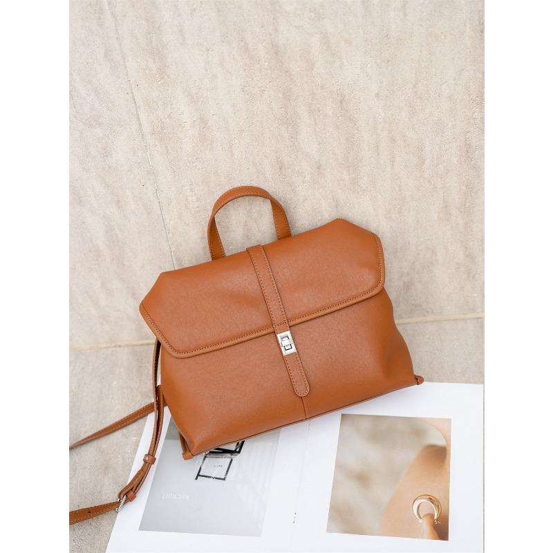 Single-shoulder Bag, Early Autumn High-end Two-layer Leather Women's Bag, Large Capacity, Versatile Commuting Hand-held Crossbody Bag
