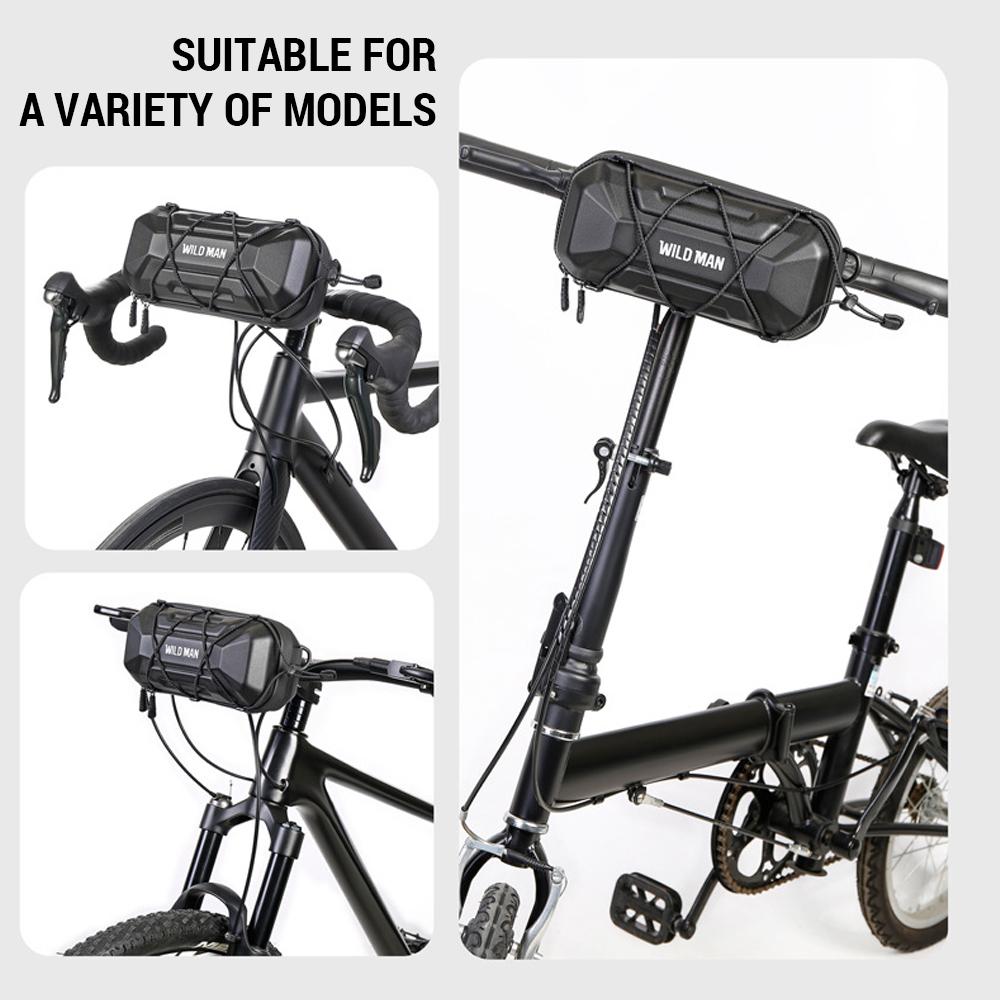Mountain Bike Handlebar Bag Quick Release Bicycle Front Bag for Road/Folding Bikes Shoulder Bag