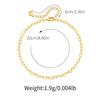 Heart Shaped Gold Plated Minimalist Light Luxury Womens Anklet