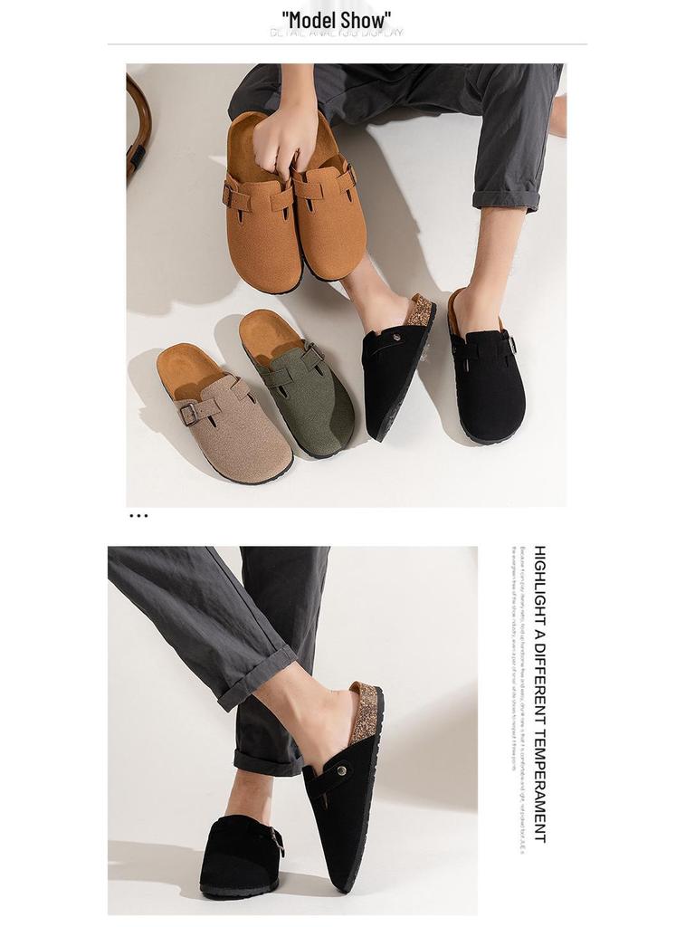 Grenzüberschreitende Bokeng Herren Trendige Dicksohlen-Slipper: Komfort Strand- & Outdoor Halbsandalen für Paare