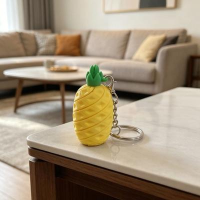 Porte-clés Ananas Imprimé en 3D, Porte-clés Pendentif Forme Fruit, Petit Charme Sac Portefeuille Ananas pour Sac à Dos, Sac à Main
