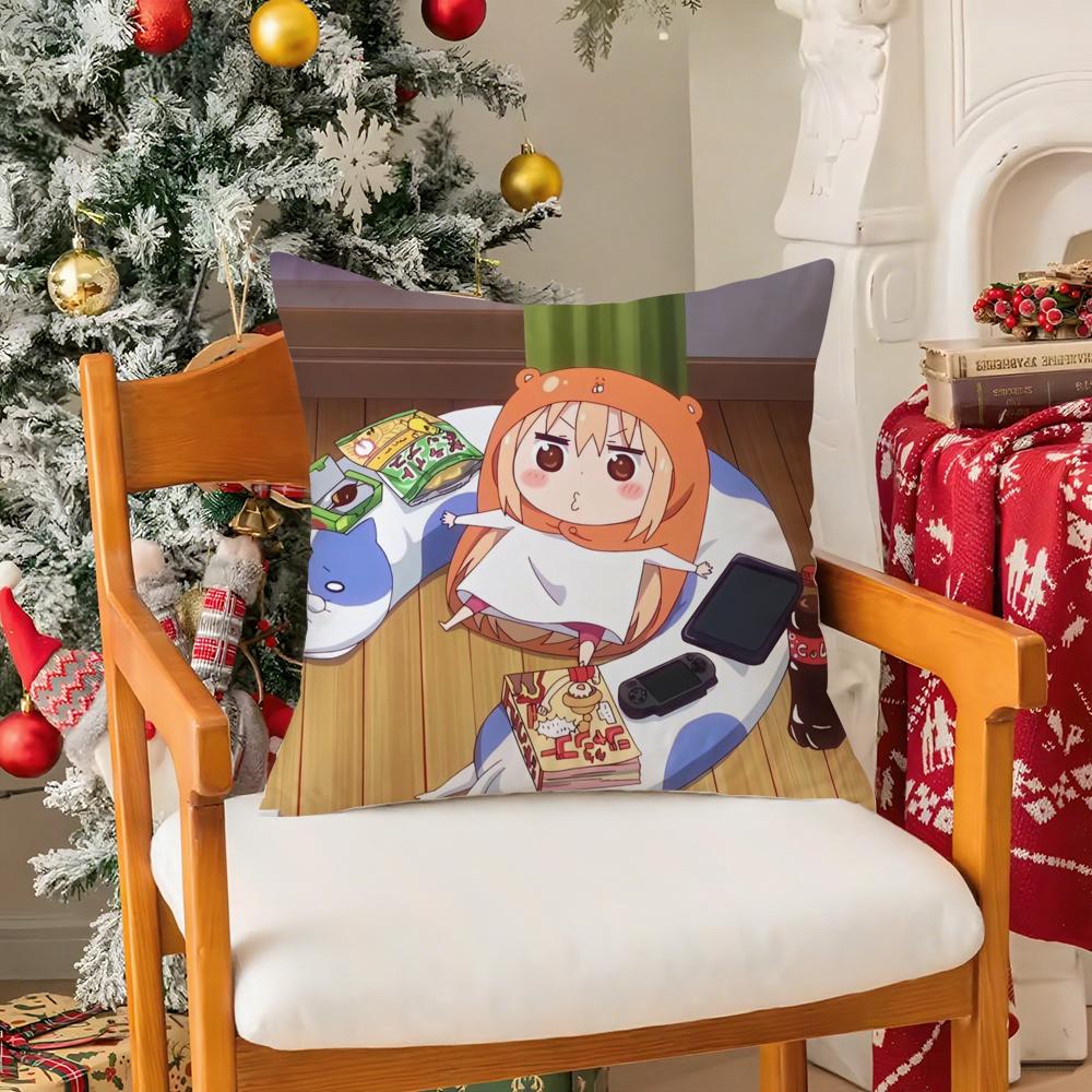 Anime uumaru ddoma Pillow Case Silky elegant Comfort Sofa Bed Invisible zipper